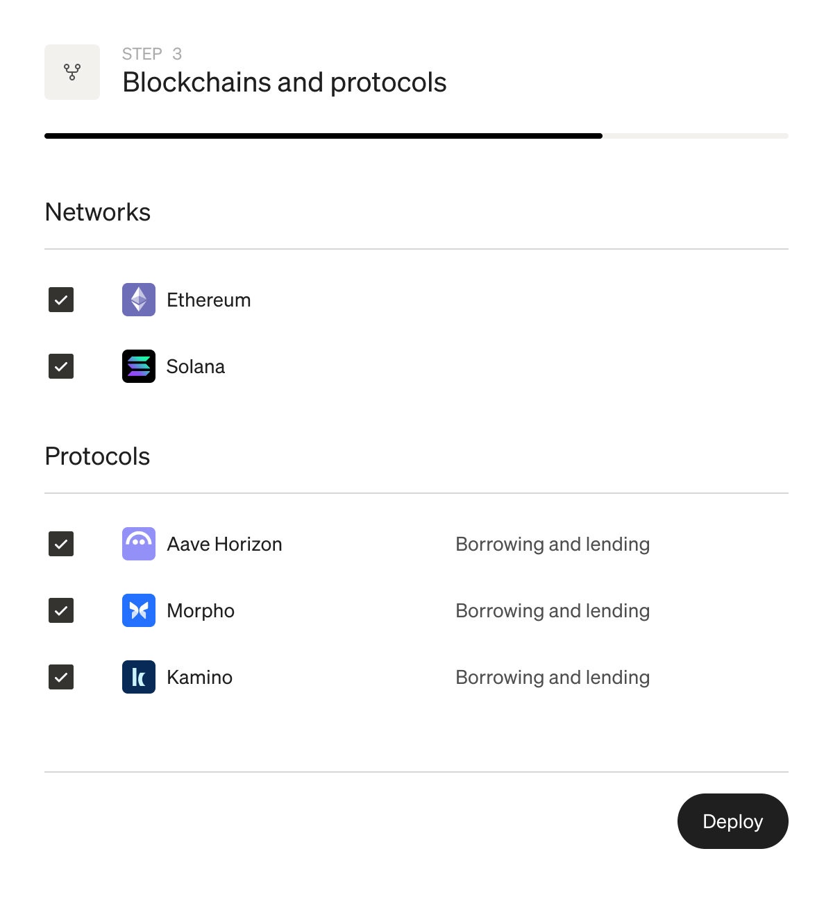 Guided path to tokenization, step 3